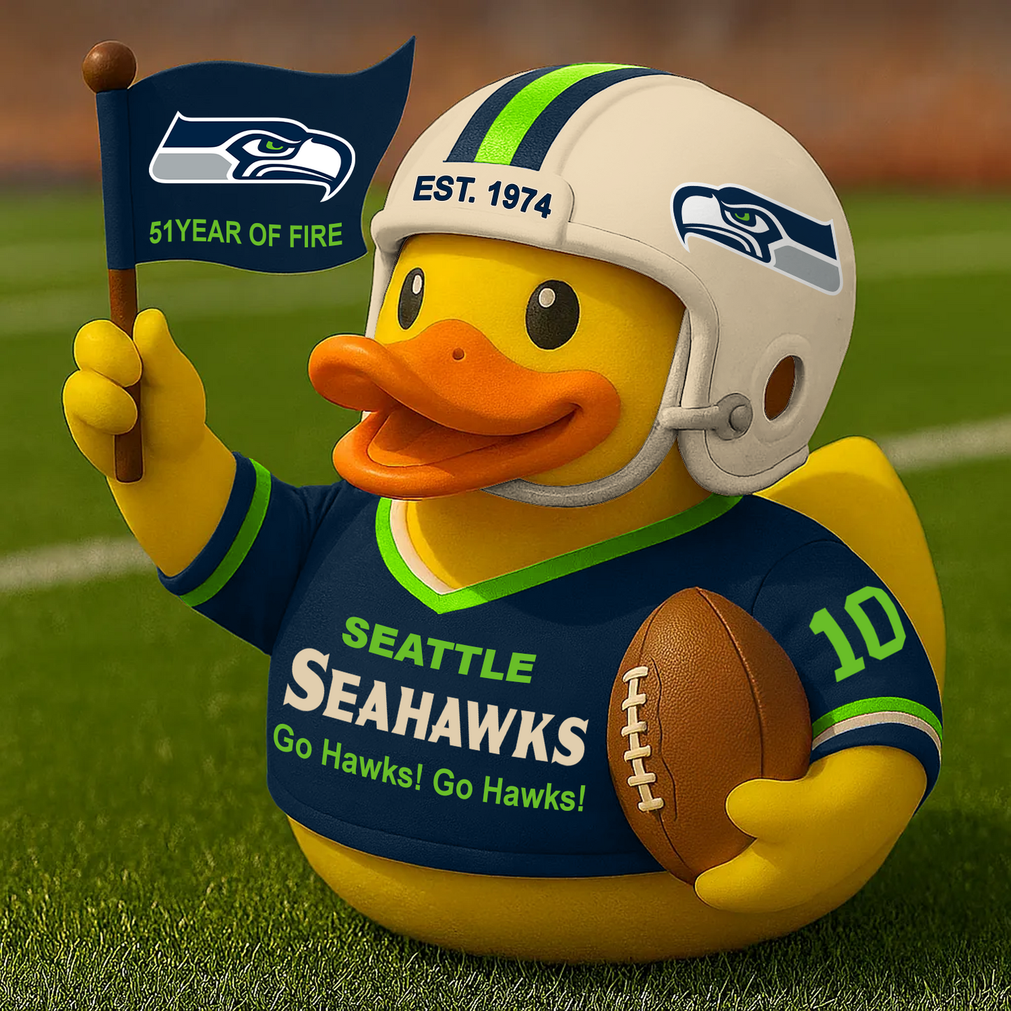 SEA x NFL Anniversary Rubber Duck DATND TANTD