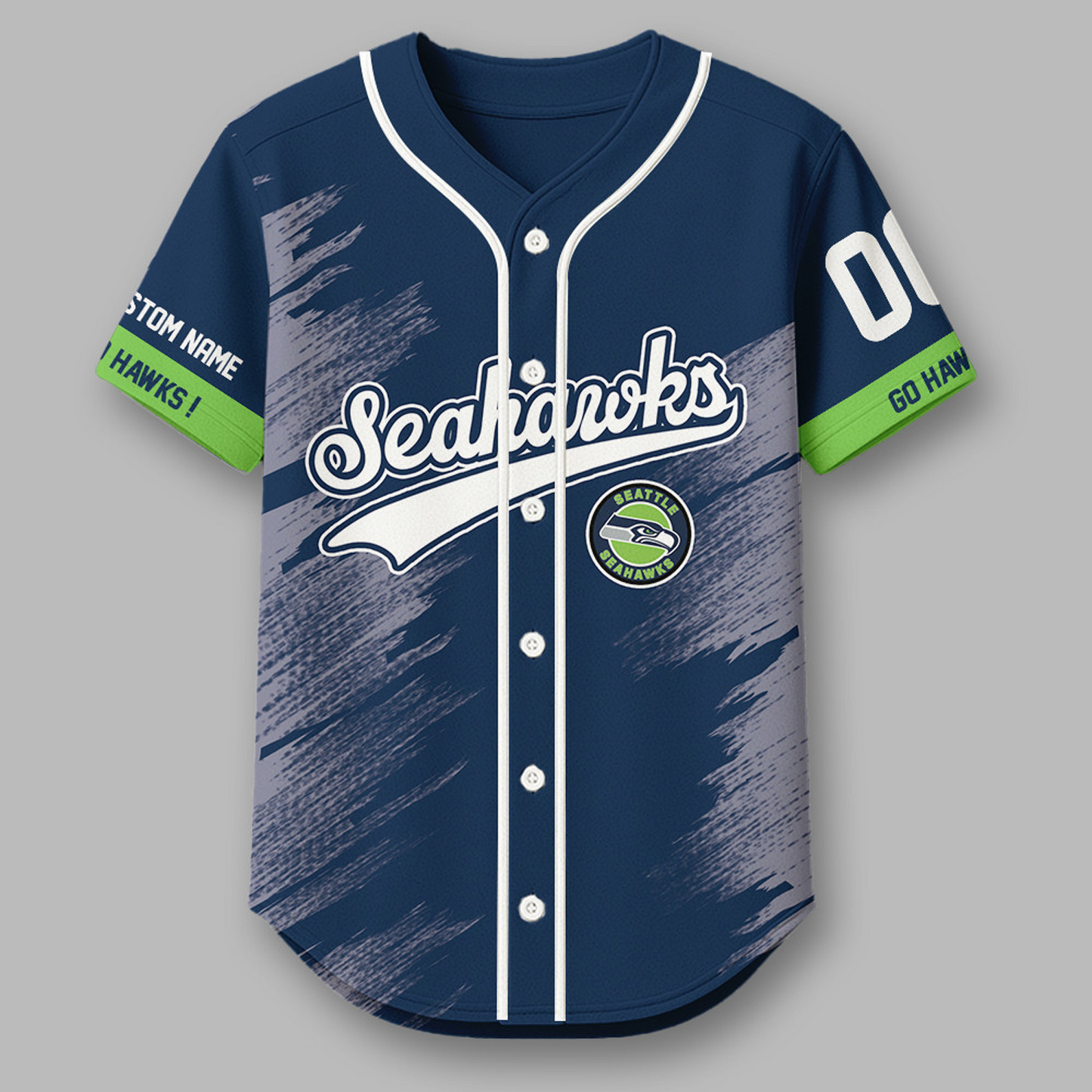 SEA x NFL Premium NFL Baseball Jersey DATND TANTD