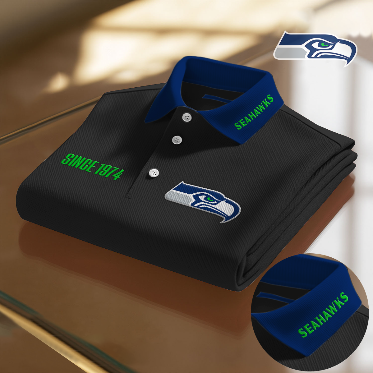 SEA x NFL Premium Polo Shirt DatND DVT