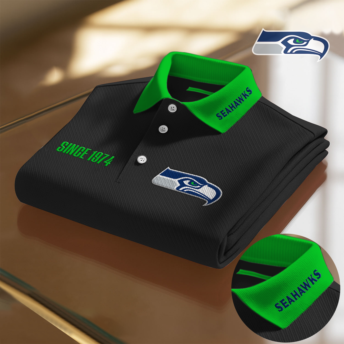 SEA x NFL Premium Polo Shirt DatND DVT