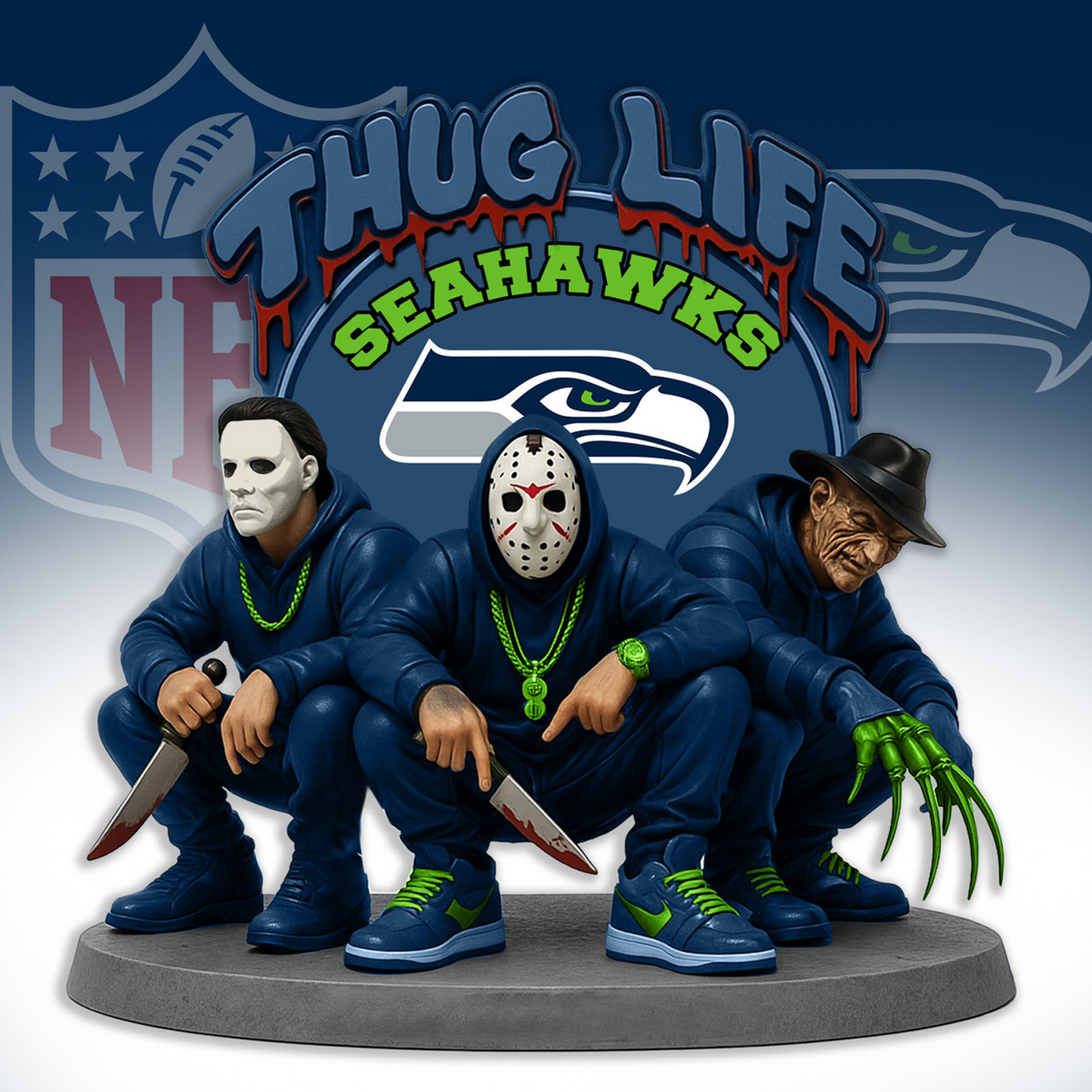 SEA x NFL Thug Life Acrylic Plaque