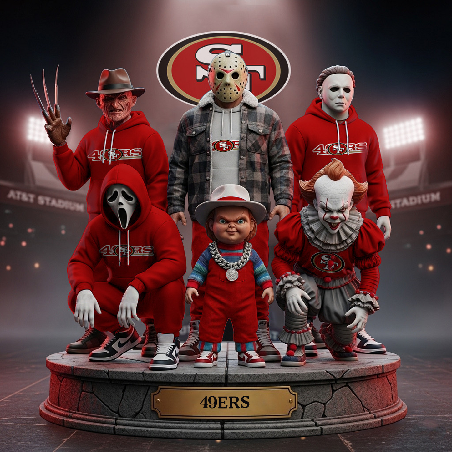 SF x NFL Acrylic Block Plaque For Fan DATND TANTD