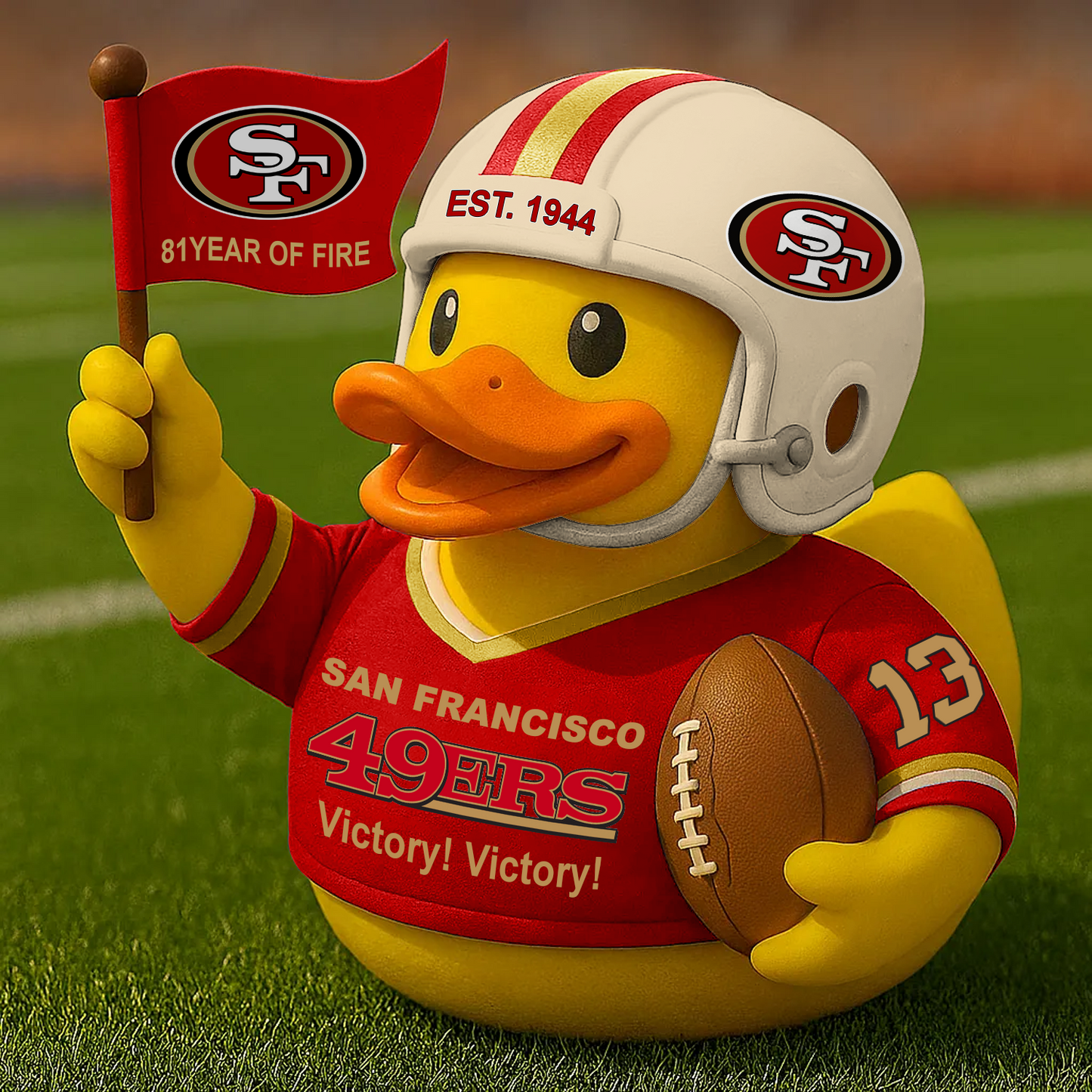 SF x NFL Anniversary Rubber Duck DATND TANTD