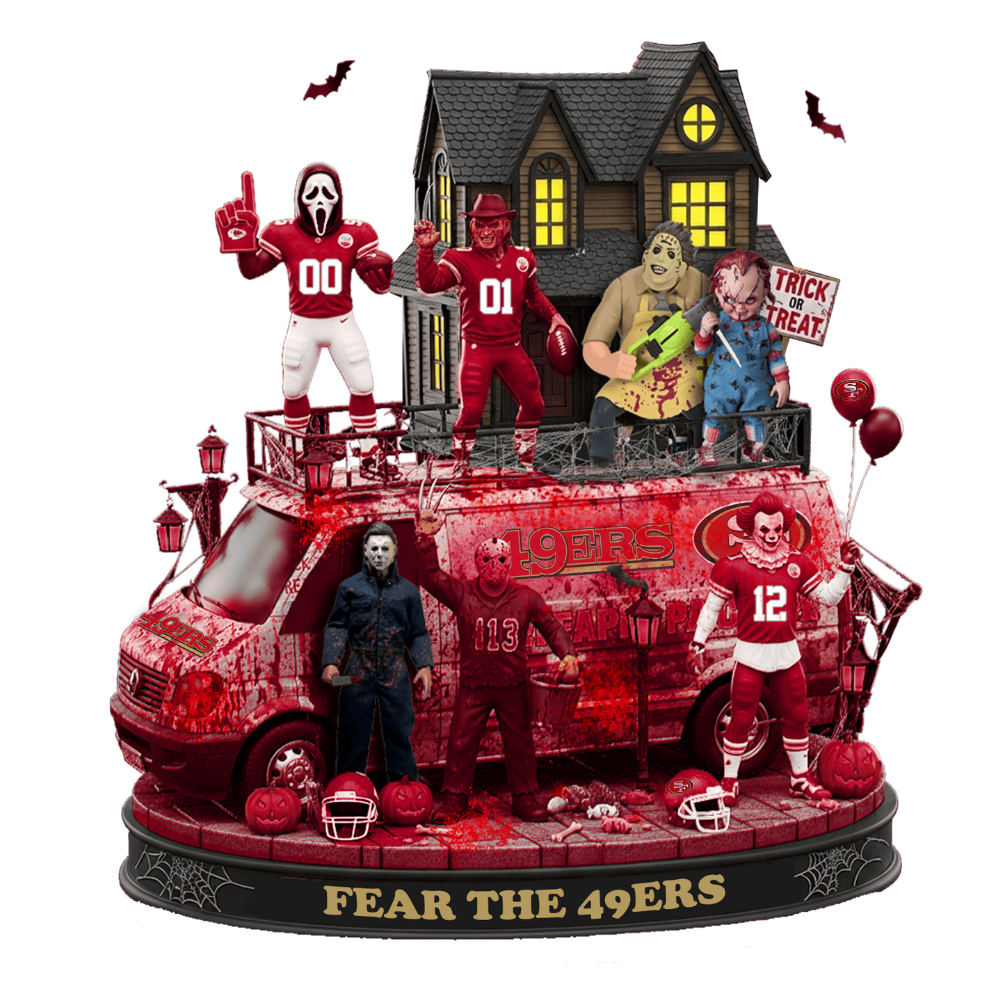 SF x NFL Halloween Acrylic Plaque DATND TANTD