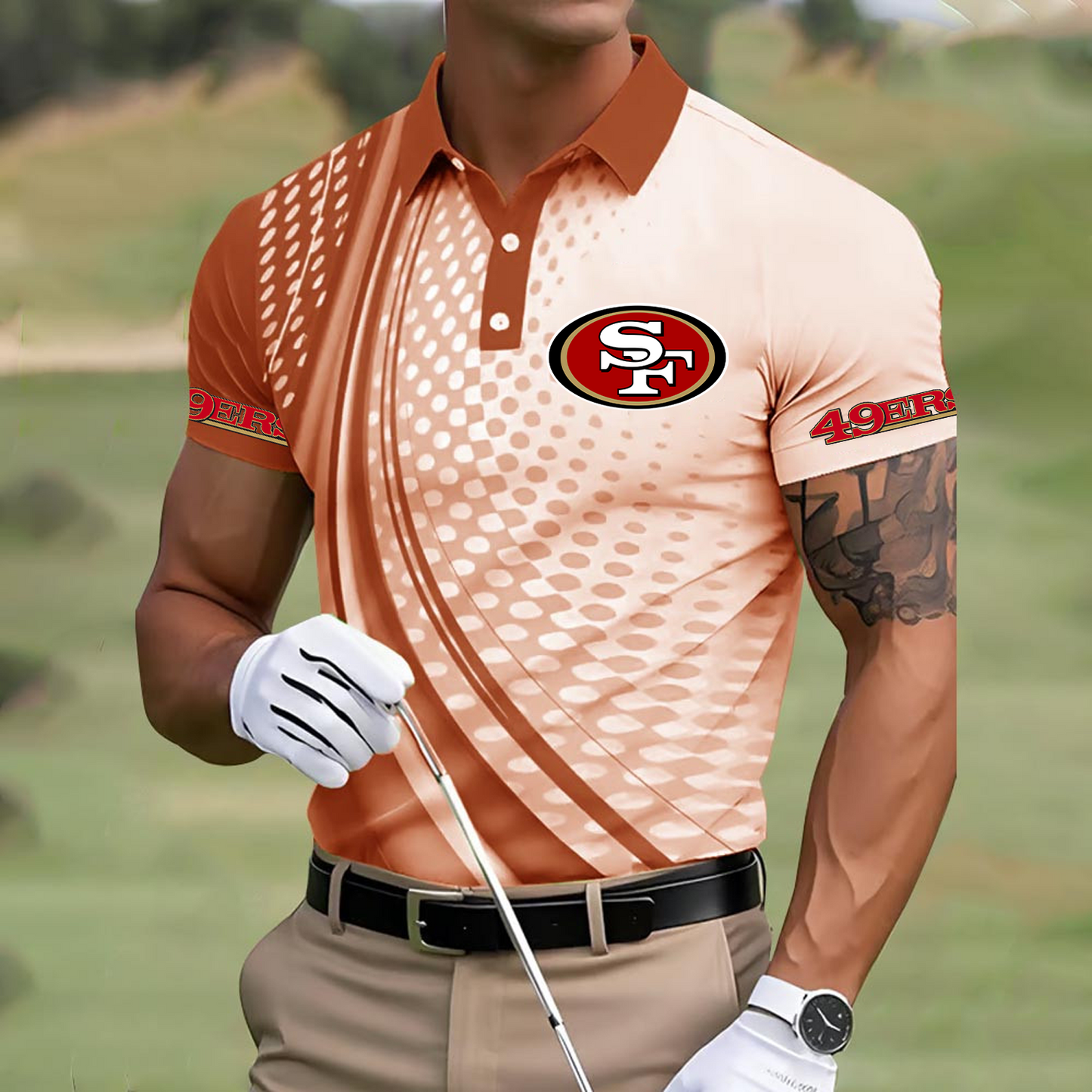 SF x NFL Polo Shirt DATND TANTD