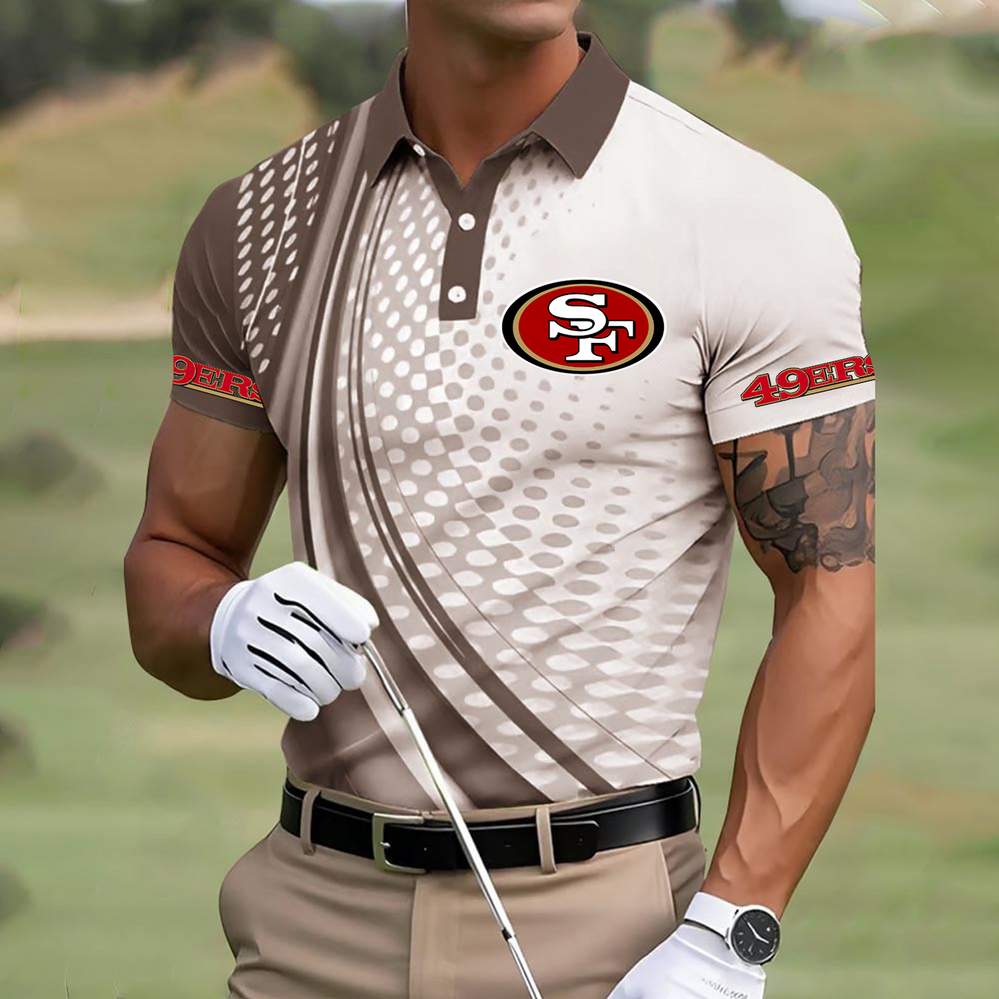 SF x NFL Polo Shirt DATND TANTD