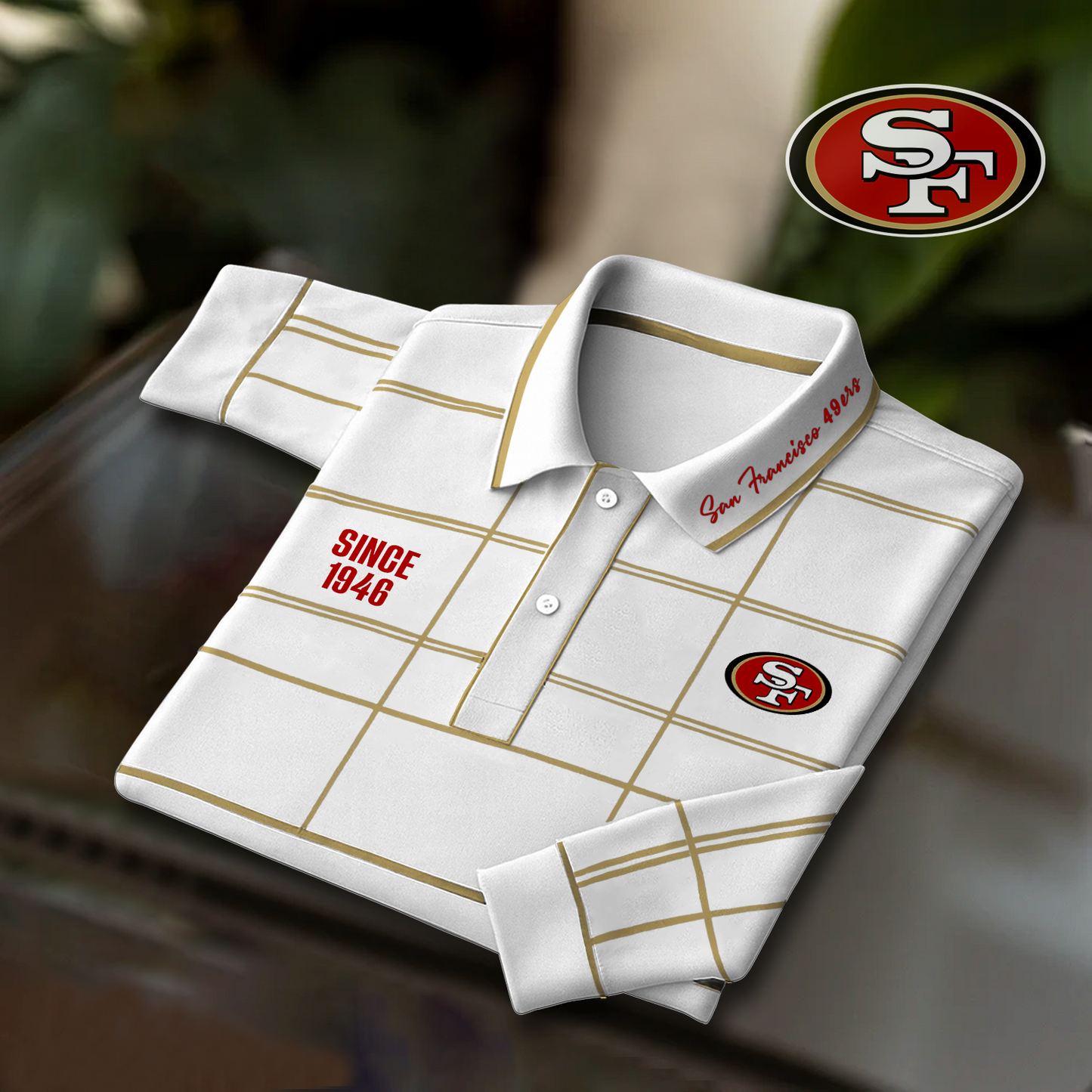 SF x NFL Polo Shirt Long Sleeve DatND DVT