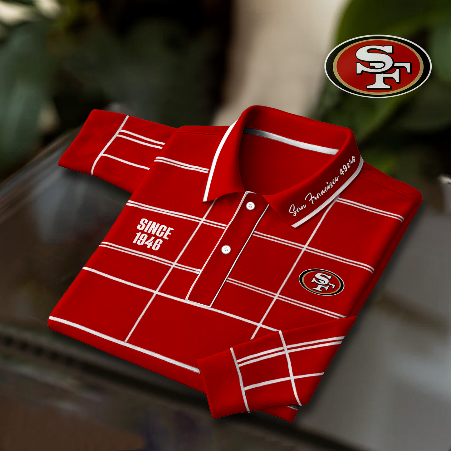 SF x NFL Polo Shirt Long Sleeve DatND DVT