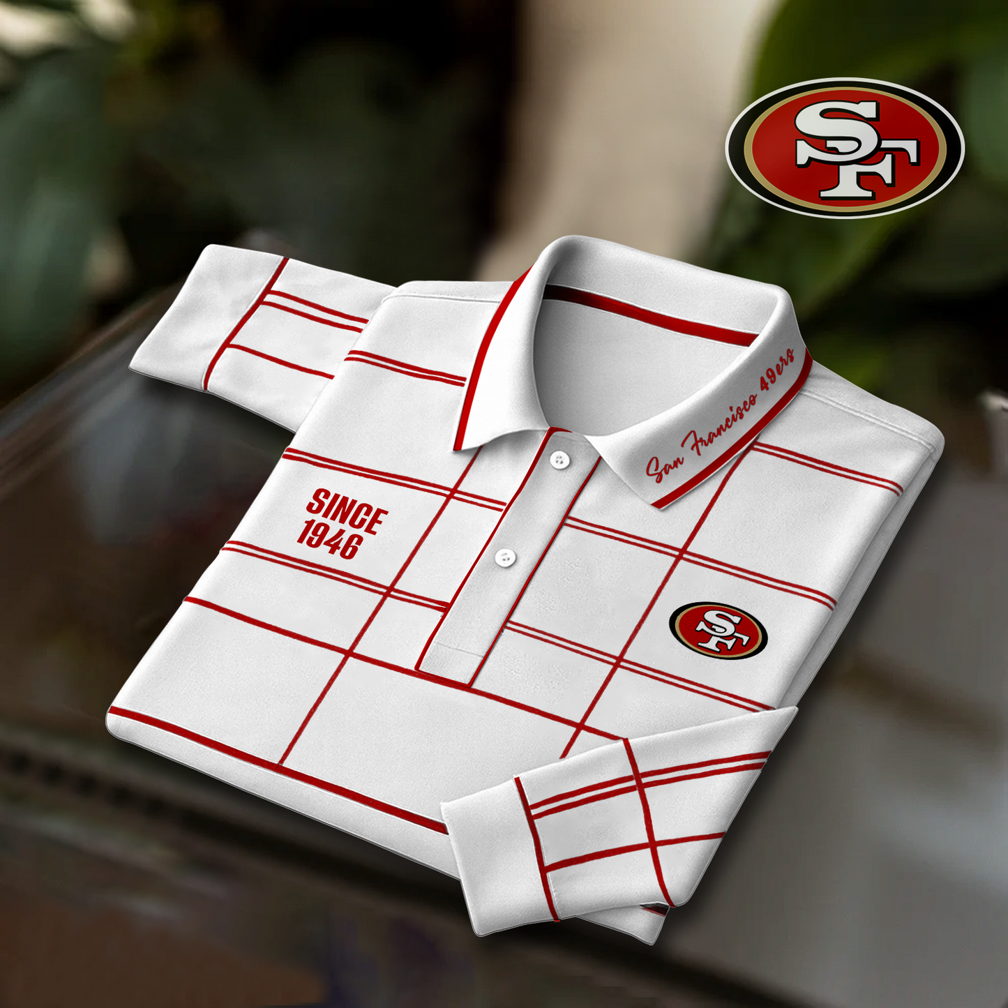 SF x NFL Polo Shirt Long Sleeve DatND DVT