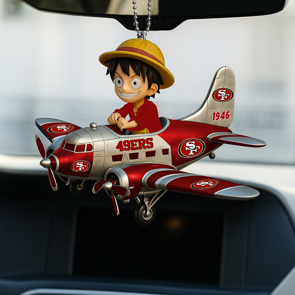 SF49 NFL x Luffy Premium Car Hanging Ornament DDT CTND