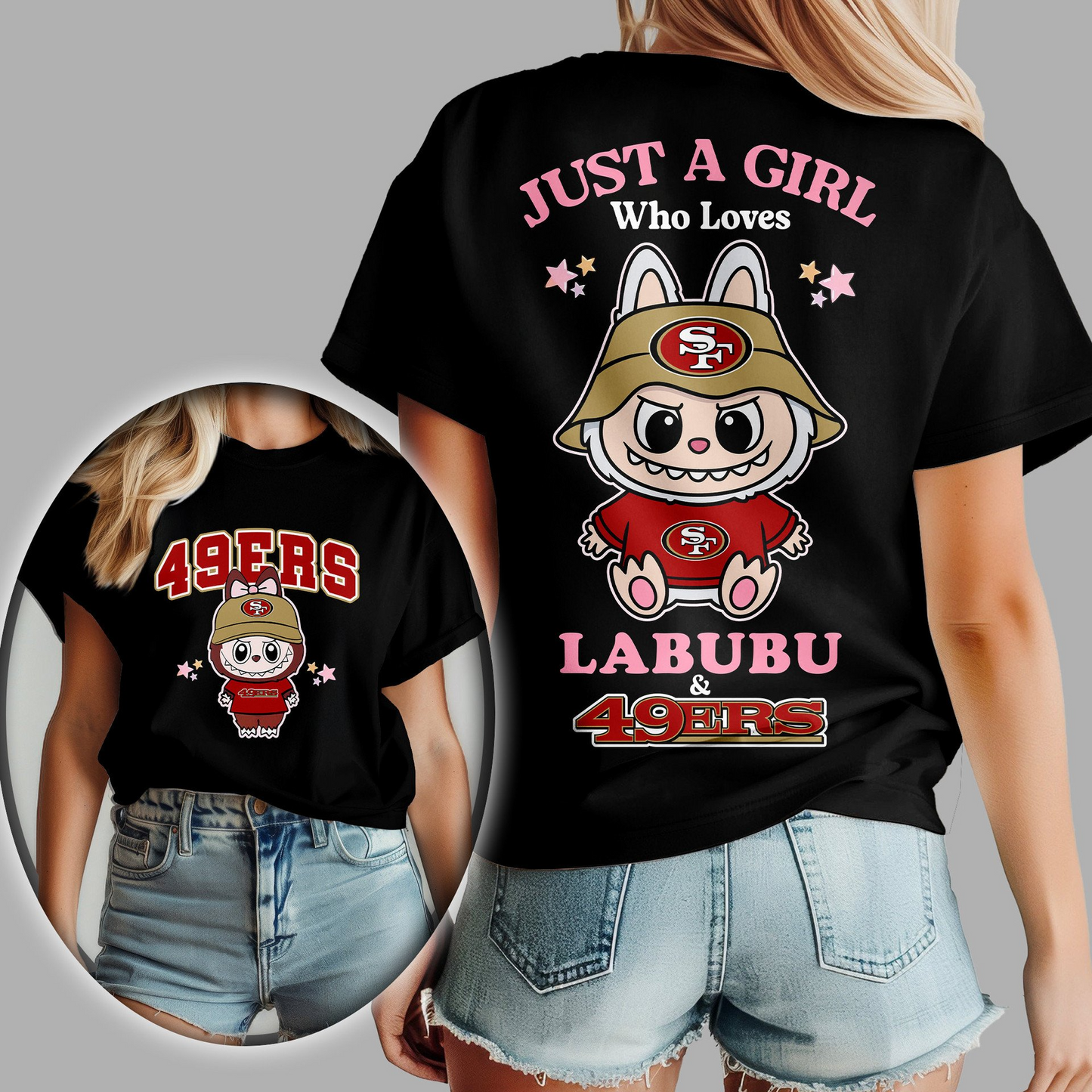 SF49 Premium Labubu Women Shirt DDT TTV