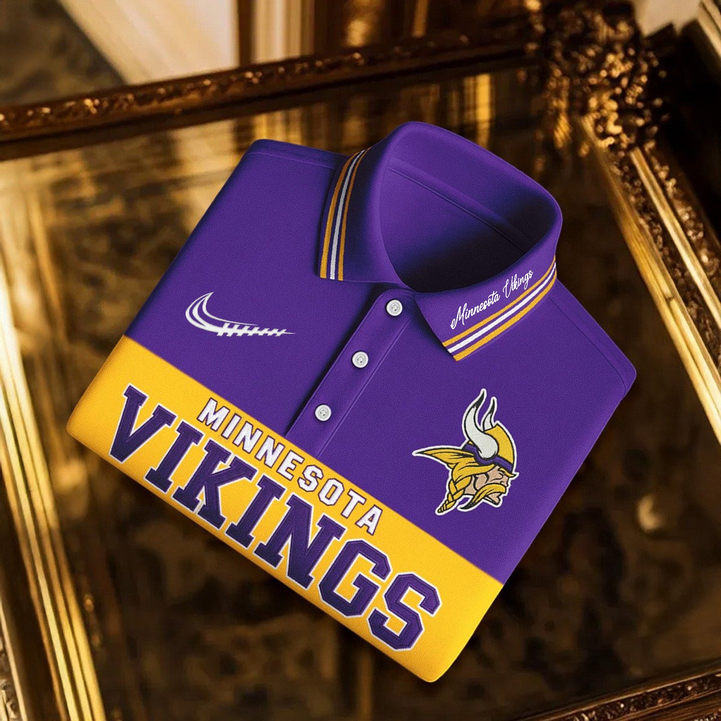 SIGNATURE NFL X MIN BUSINEES CLASSIC LONG POLO SHIRT NDT NHM