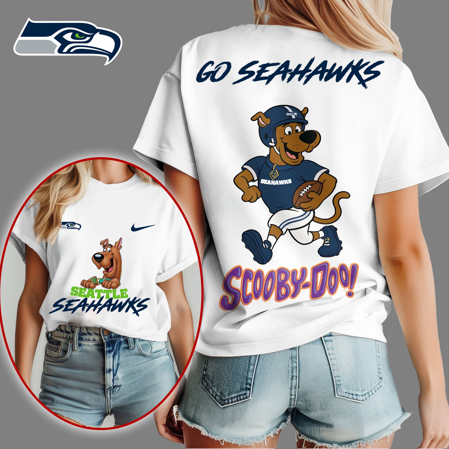 SS Premium NFL Scooby-Doo Fan Women‘s Shirt DDT CTND