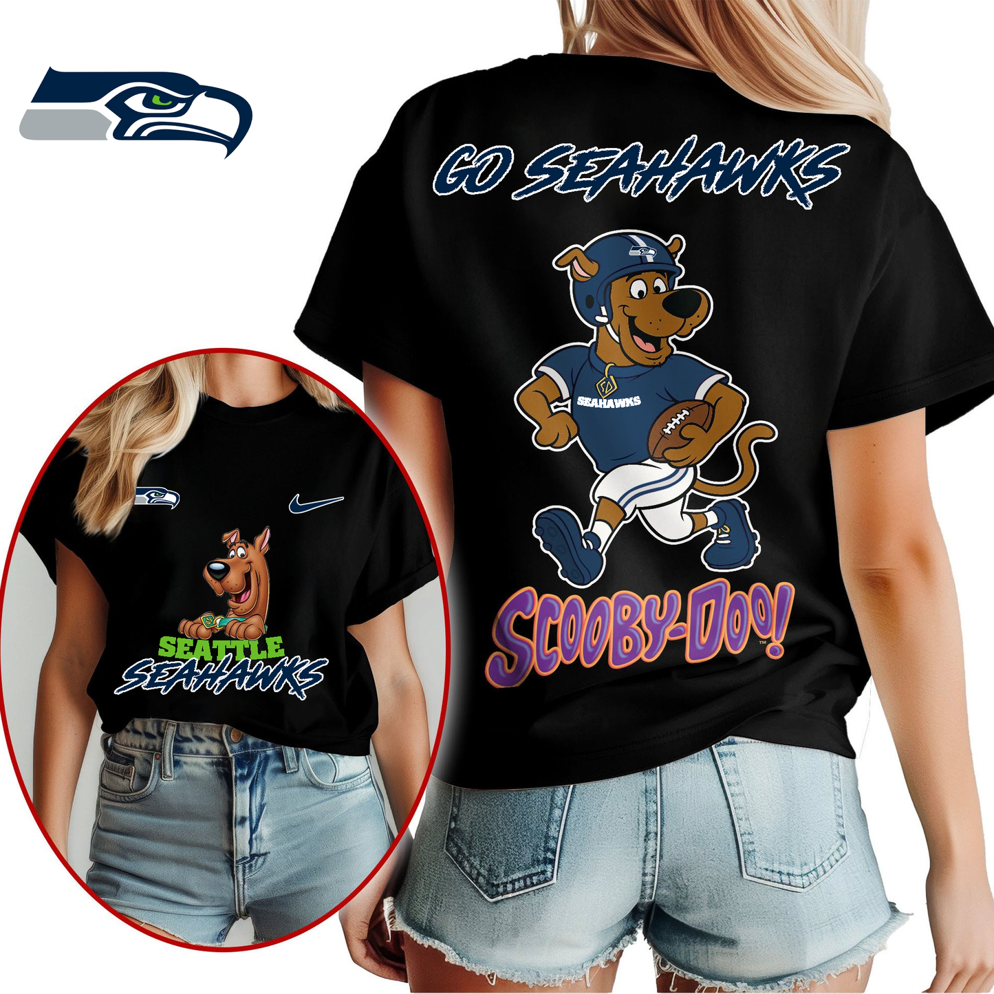SS Premium NFL Scooby-Doo Fan Women‘s Shirt DDT CTND