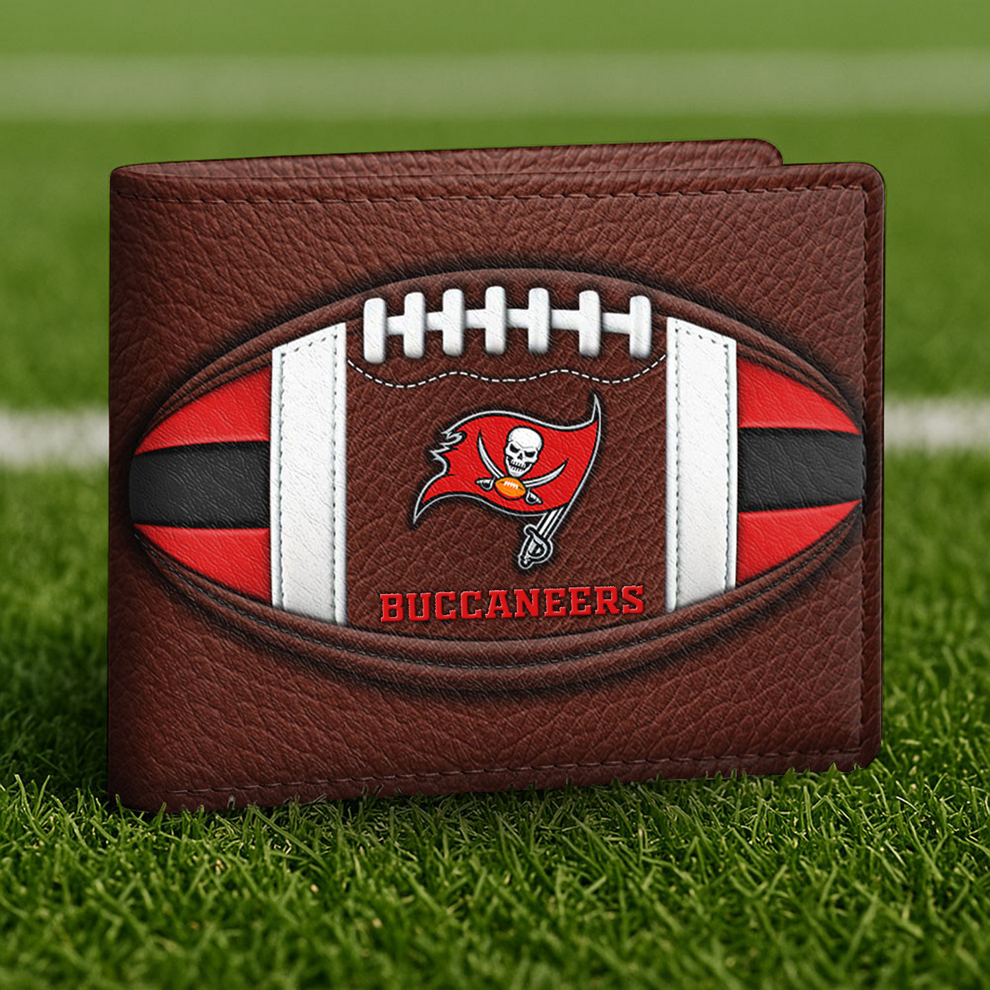 TB x NFL Football Men Special Brown Wallet DATND TANTD