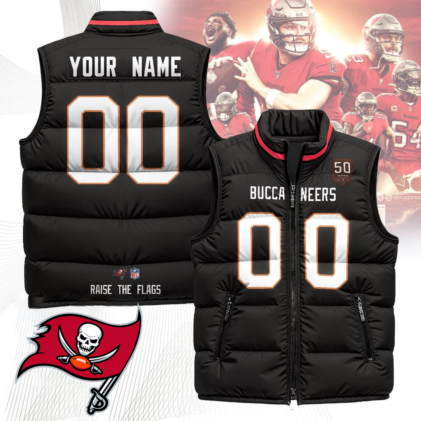 TB x NFL Unisex Puffer Vest DatND ThuongNH