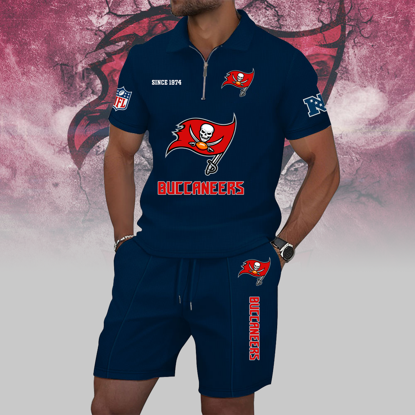 TB x NFL Zip Polo Set DATND TANTD