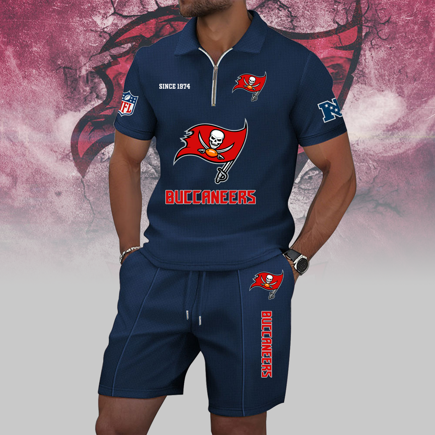TB x NFL Zip Polo Set DATND TANTD