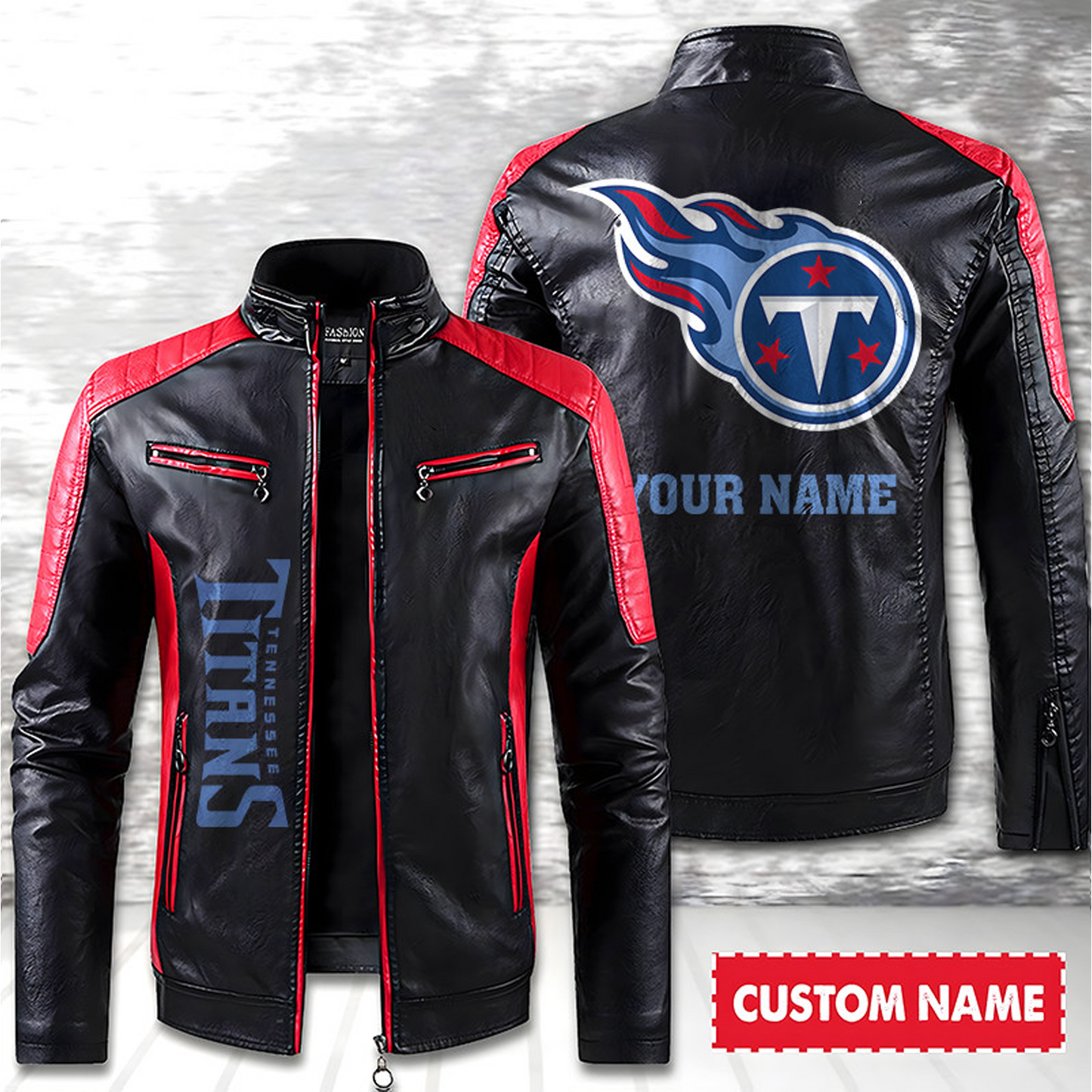TEN American Football Men Leather Jacket Custom Any Name Gifts DatND DVT