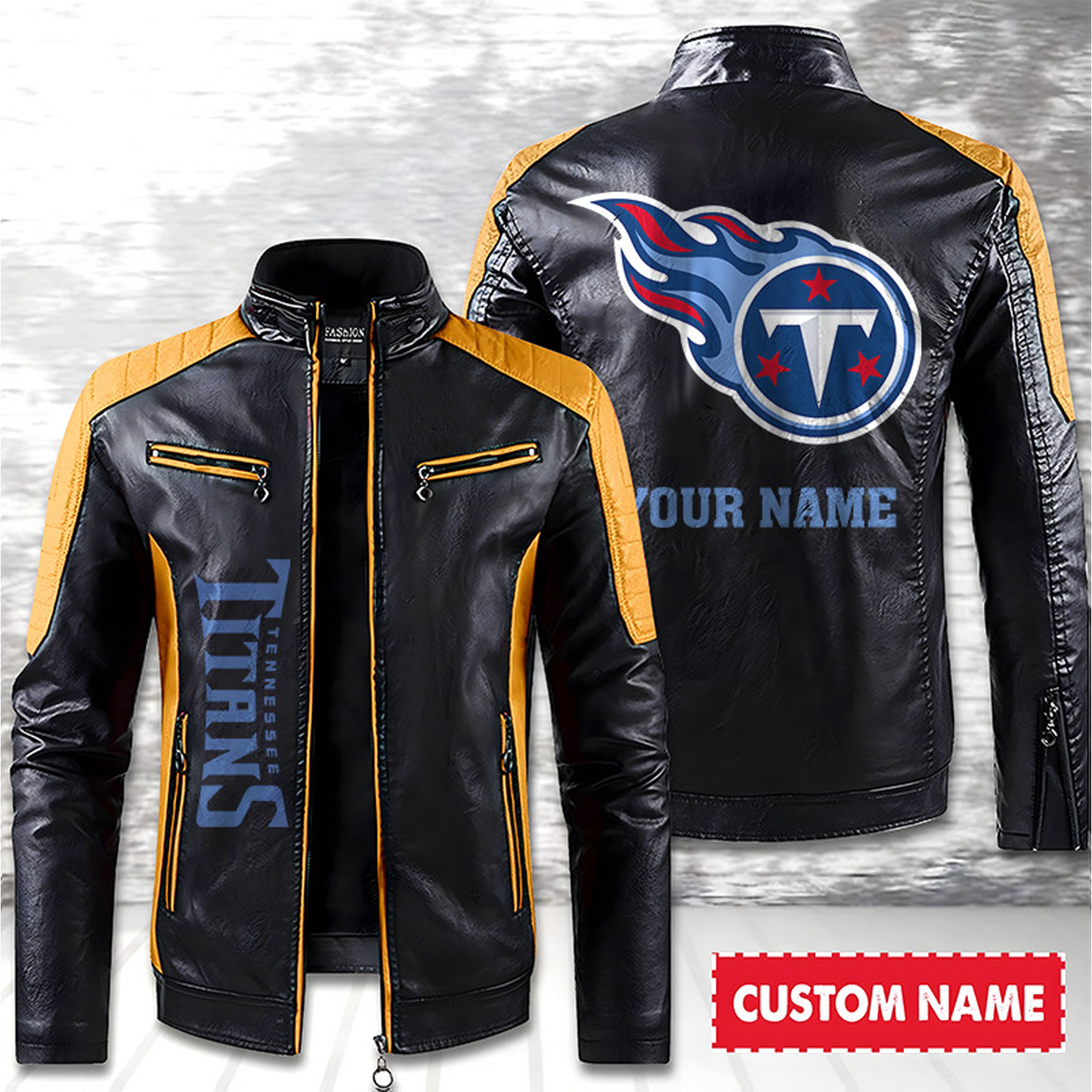 TEN American Football Men Leather Jacket Custom Any Name Gifts DatND DVT