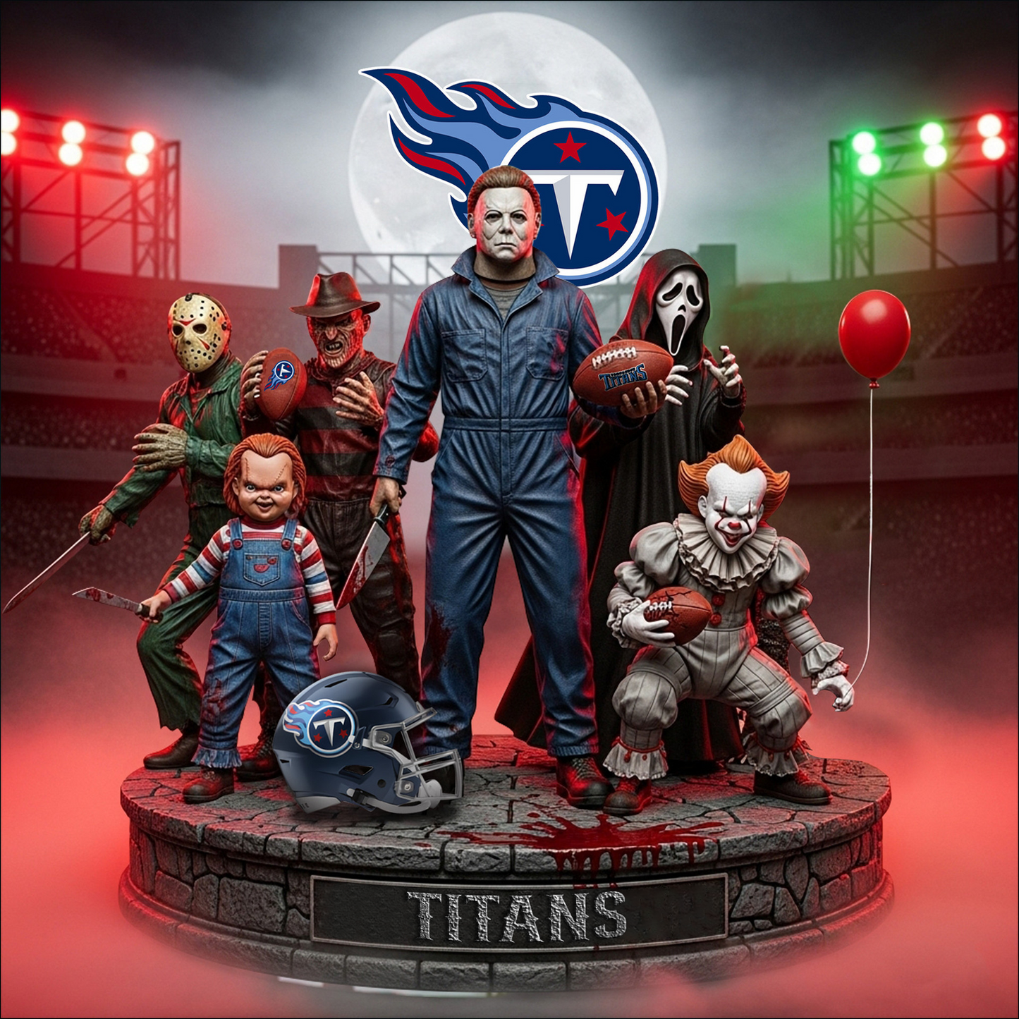 TEN x NFL Personalized Acrylic Block Plaque Halloween