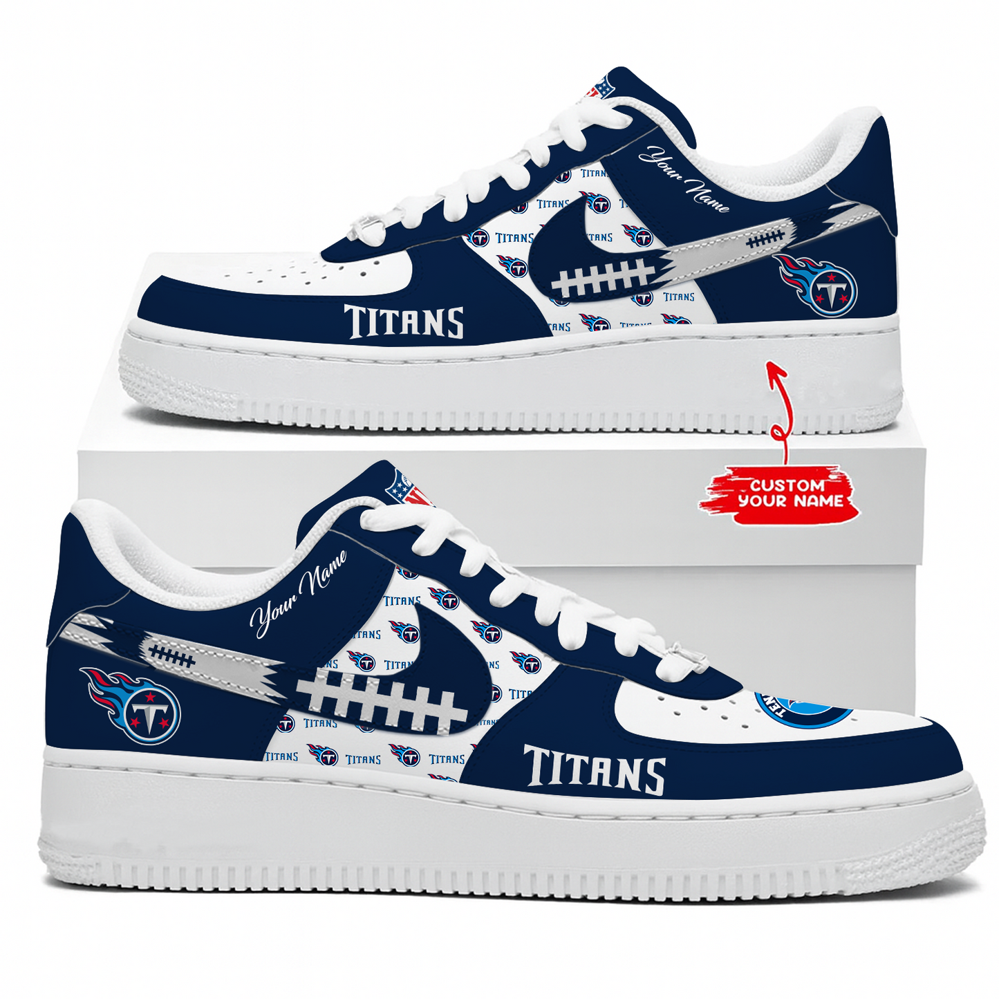 TEN x NFL Personalized AF1 Shoes DatND DVT