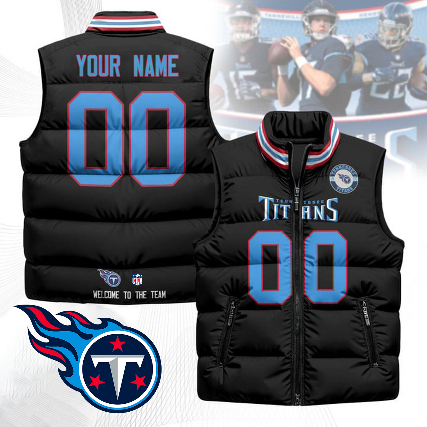 TEN x NFL Unisex Puffer Vest DatND ThuongNH