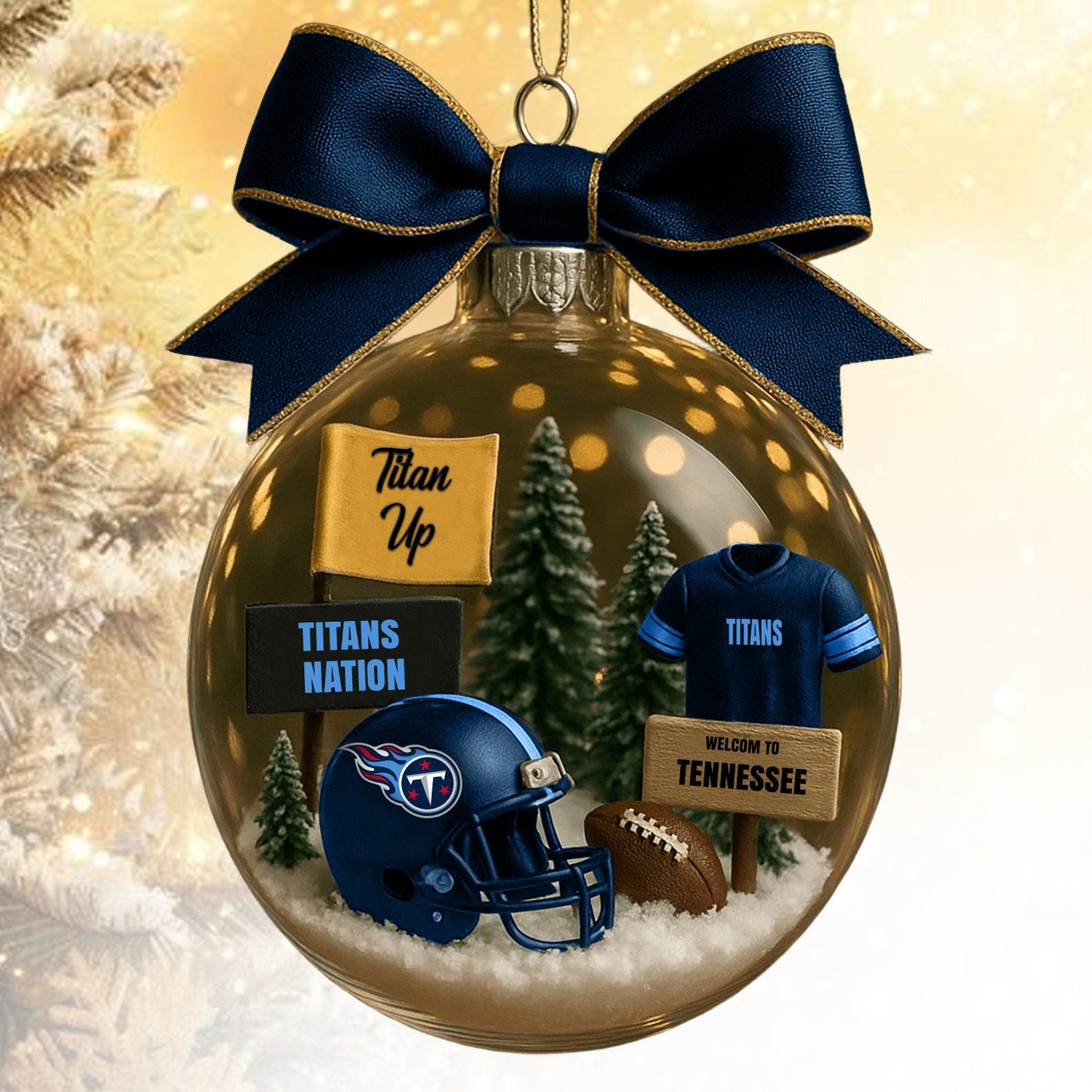 TT NFL Acrylic Ball Ornament - Best Gift For Fans DDT CTND