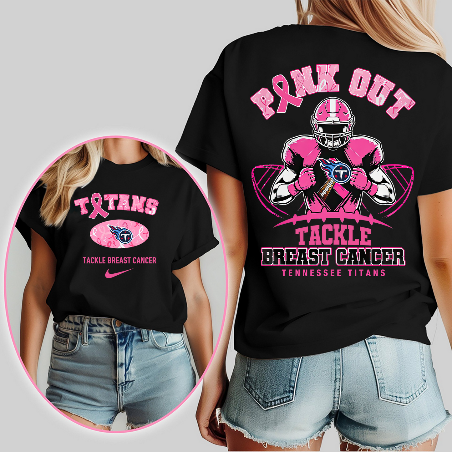 TT Pink Out - Tackle Breast Cancer 3D Shirt DDT 060825 CTND