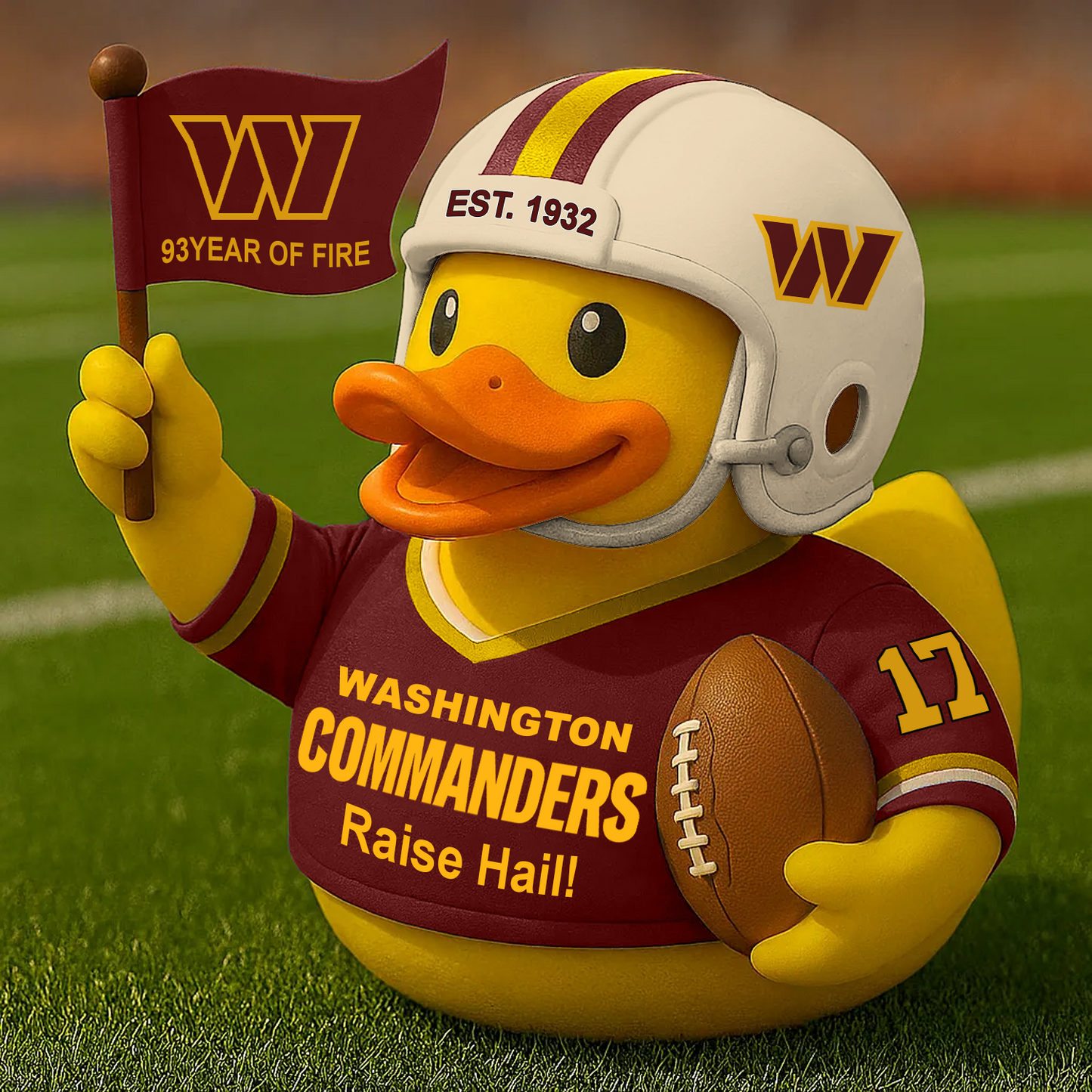 WAS x NFL Anniversary Rubber Duck DATND TANTD