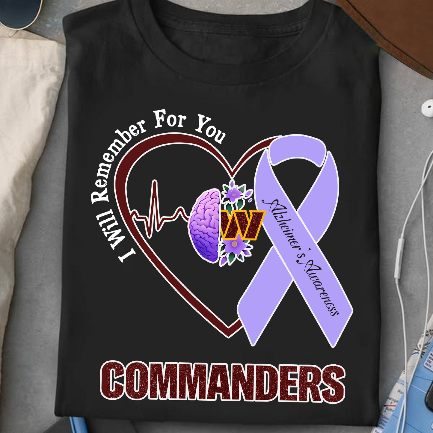WAS x NFL I Will Remember For You T-Shirt V1 DATND TANTD