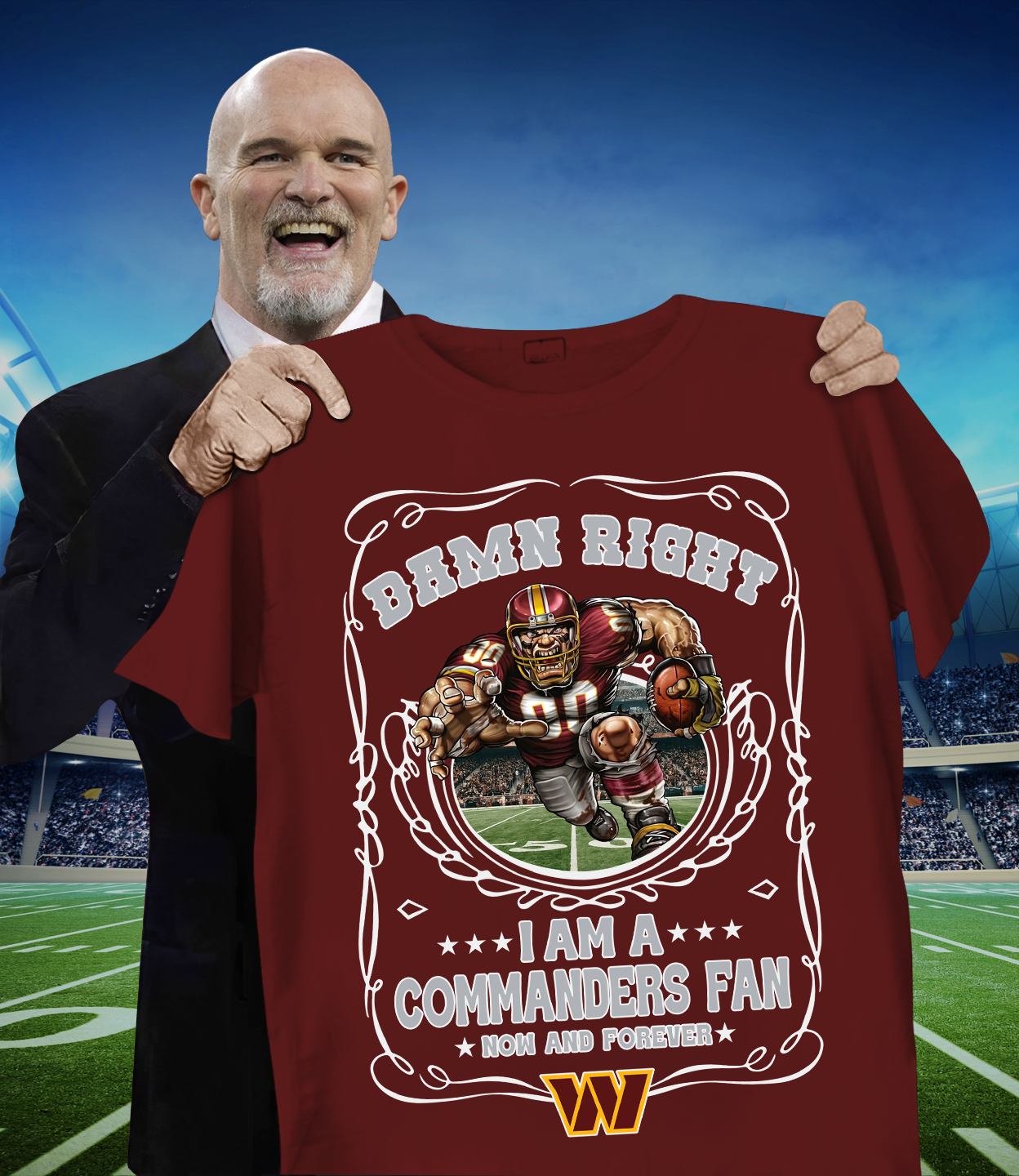 WAS x NFL Mascot 2D T-Shirt DATND TANTD 120825