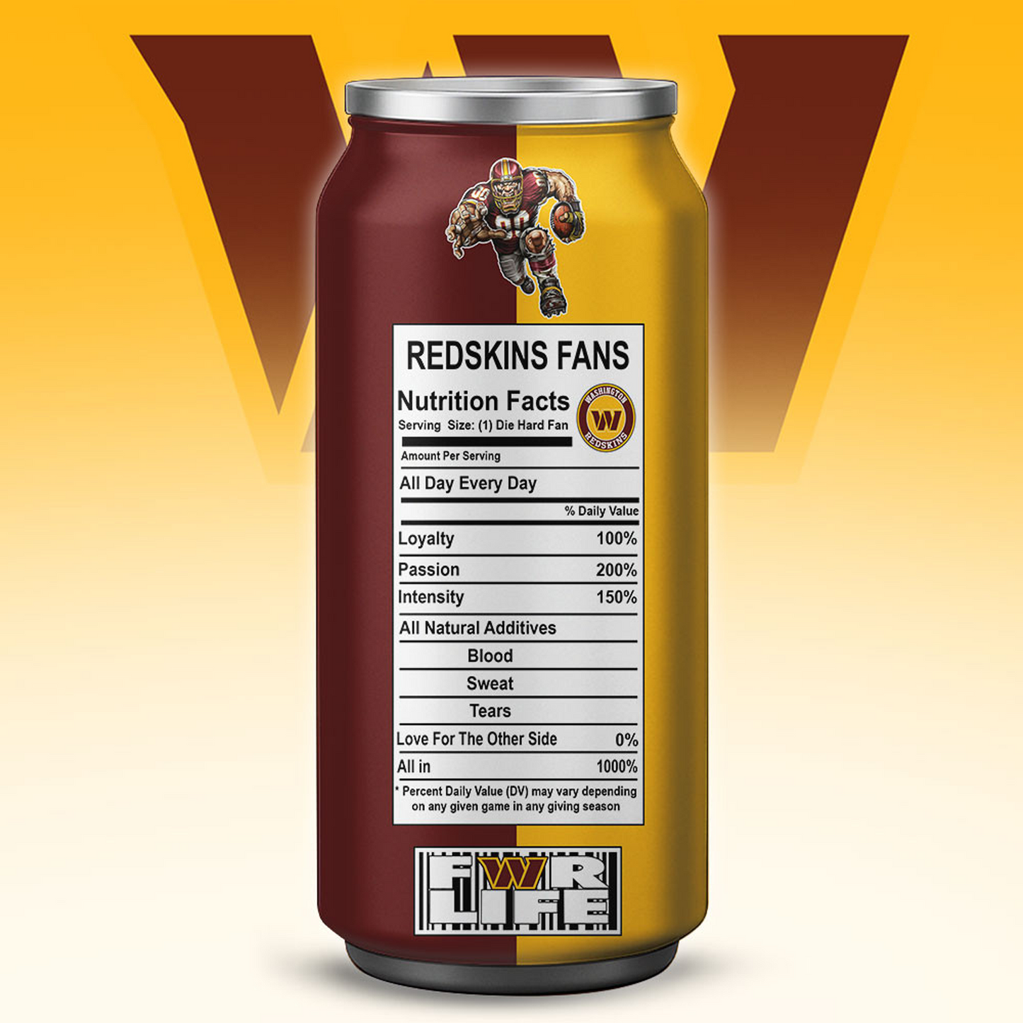 WAS x NFL Monster Energy Tumbler Gift for Fans DATND TANTD