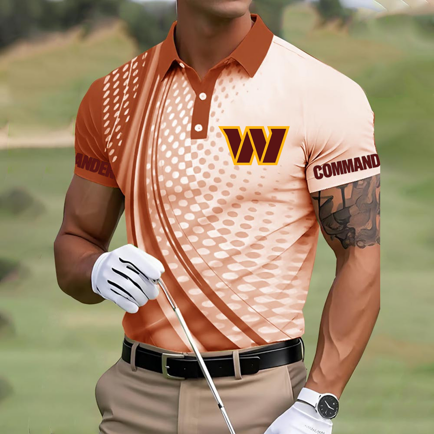 WAS x NFL Polo Shirt DATND TANTD