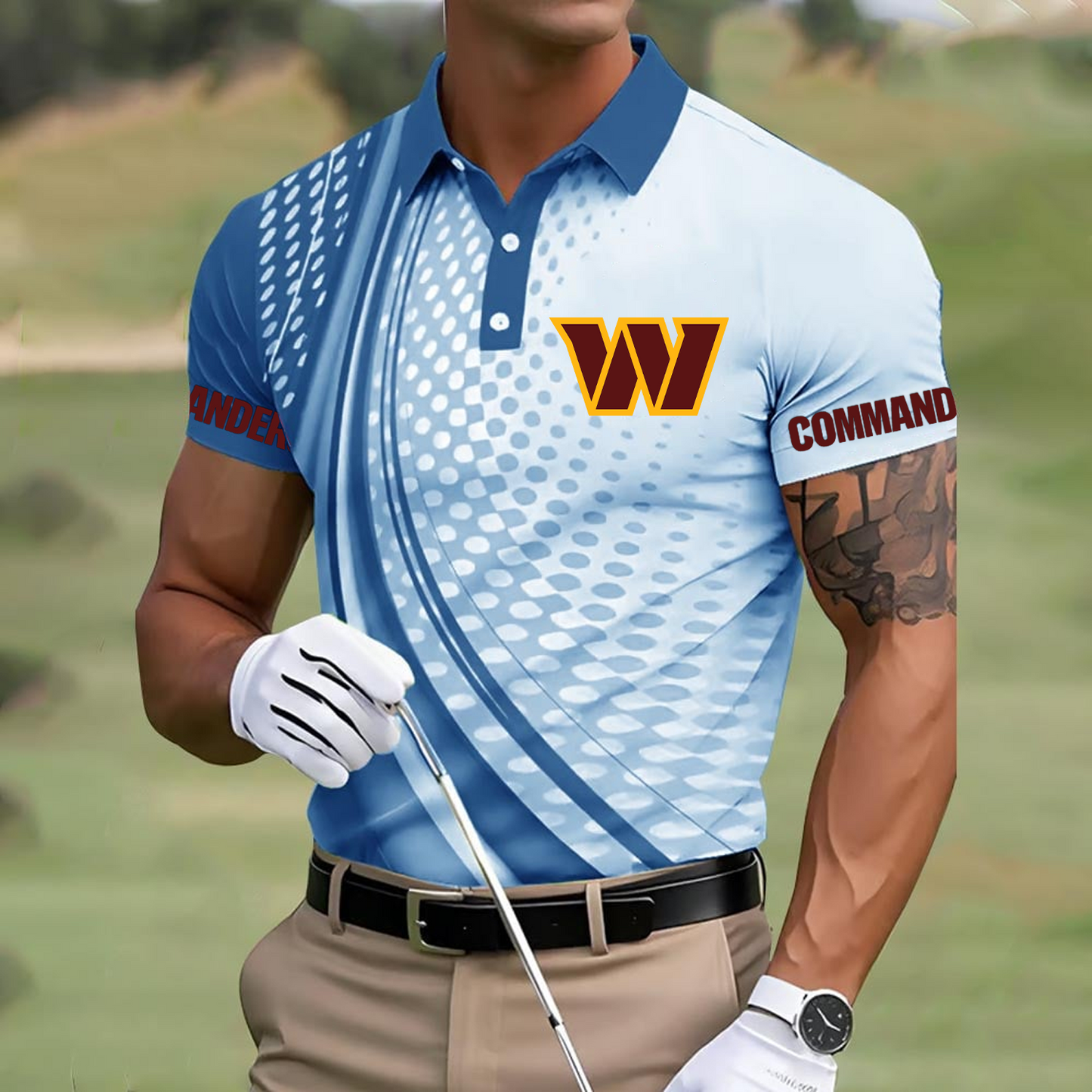 WAS x NFL Polo Shirt DATND TANTD