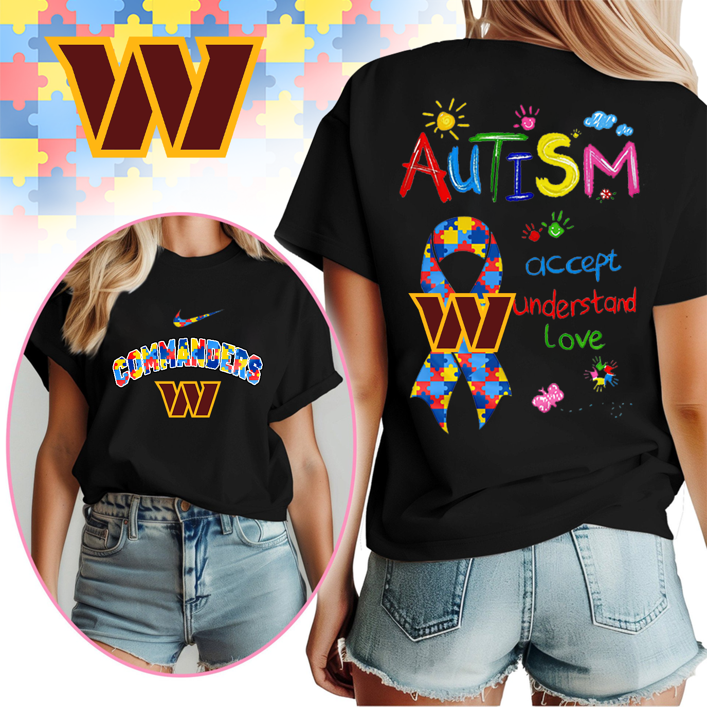 WC Premium Autism Awareness 3D Shirt DDT TTV