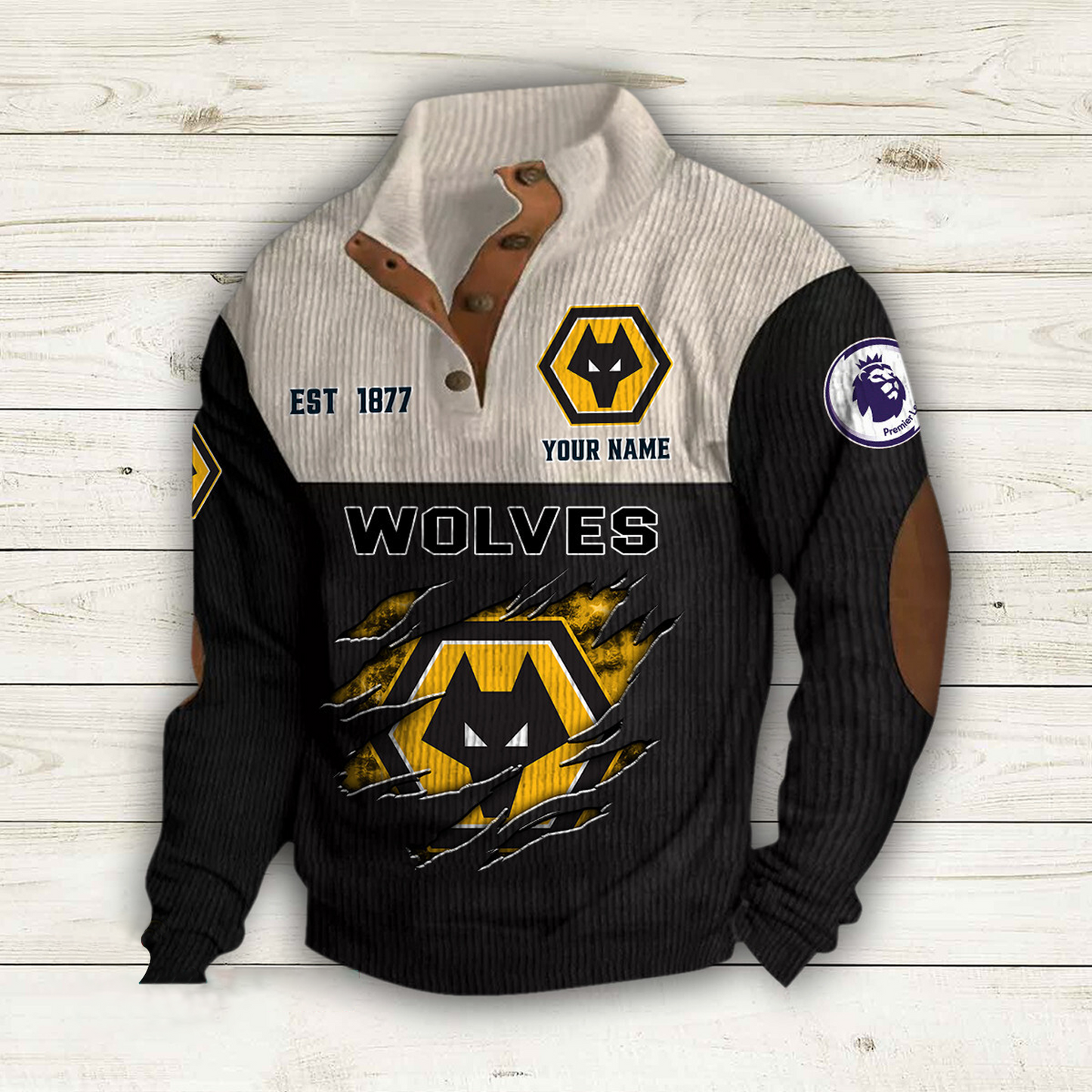 WOL x EPL Double Breasted Stand Collar Hoodies DATND TANTD