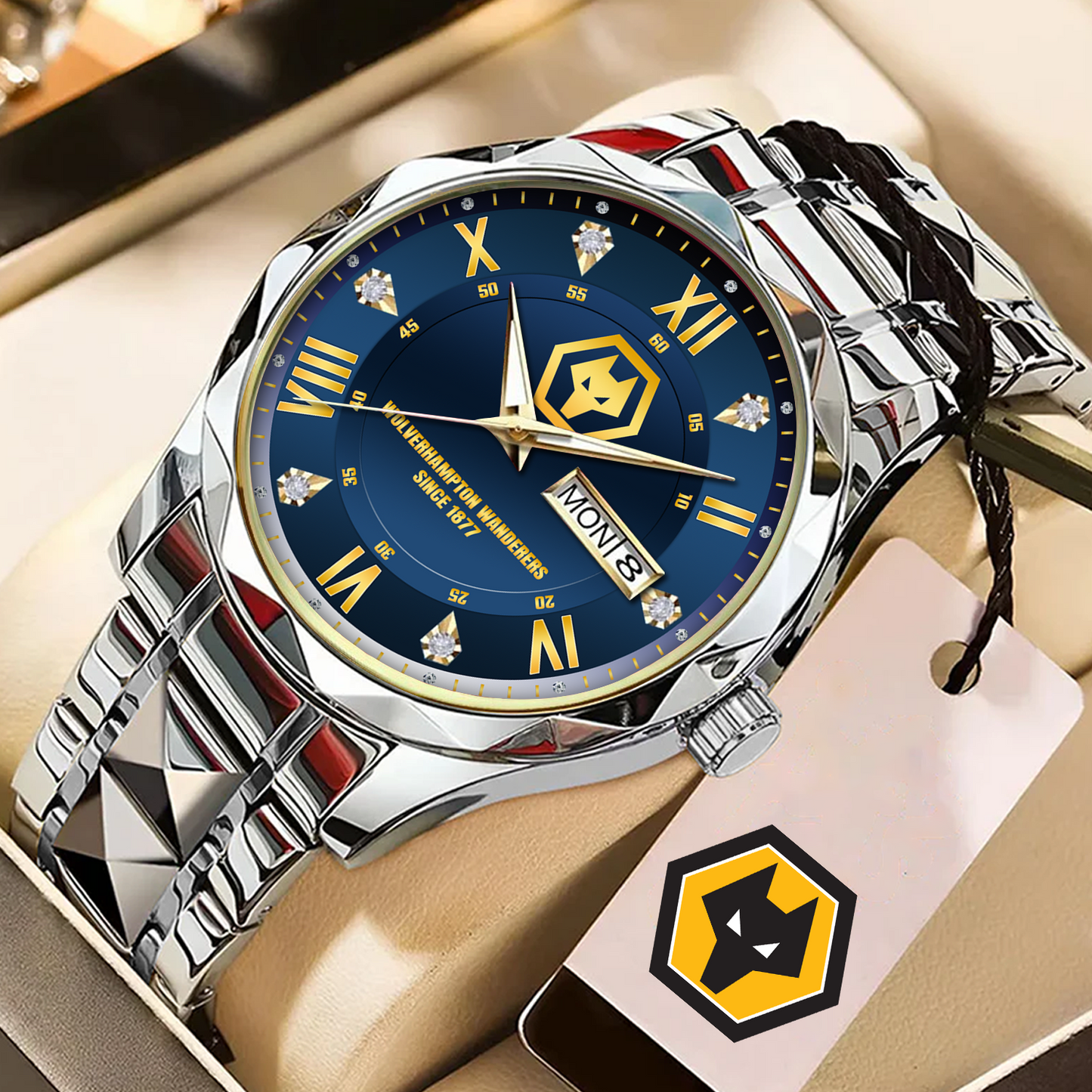 WOL Alloy Luxury Quartz Watch DATND TANTD