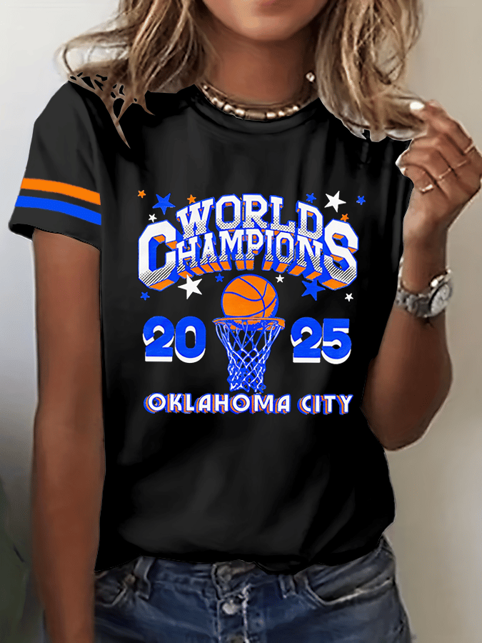 Women's Basketball Print V5 Crew Neck T-Shirt DDT NTL
