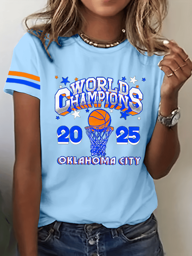 Women's Basketball Print V5 Crew Neck T-Shirt DDT NTL