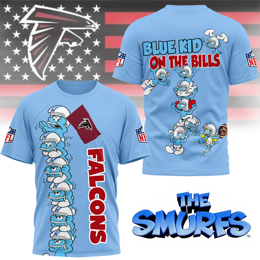 AF Premium NFL x Smurfs 3D Shirt DDT 220725 CTND