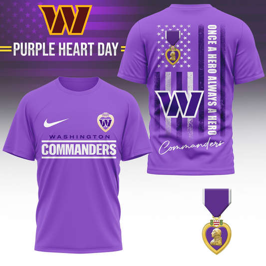 WC Premium National Purple Hear Day 3D Shirt DDT TTV