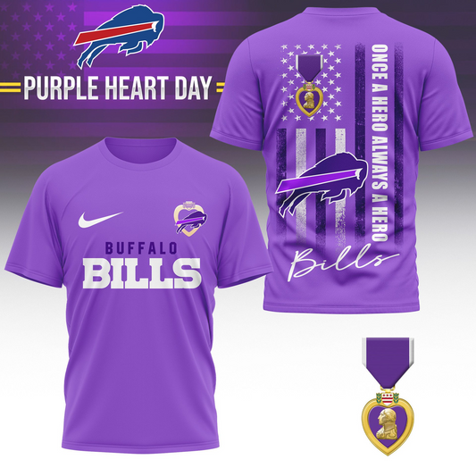 BB Premium National Purple Hear Day 3D Shirt DDT TTV