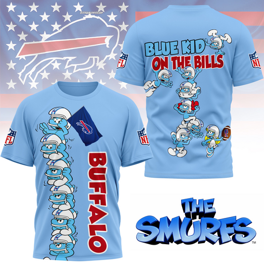 BB Premium NFL x Smurfs 3D Shirt DDT 210725 CTND