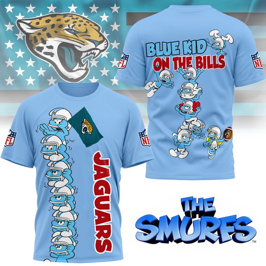 JJ Premium NFL x Smurfs 3D Shirt DDT 220725 CTND