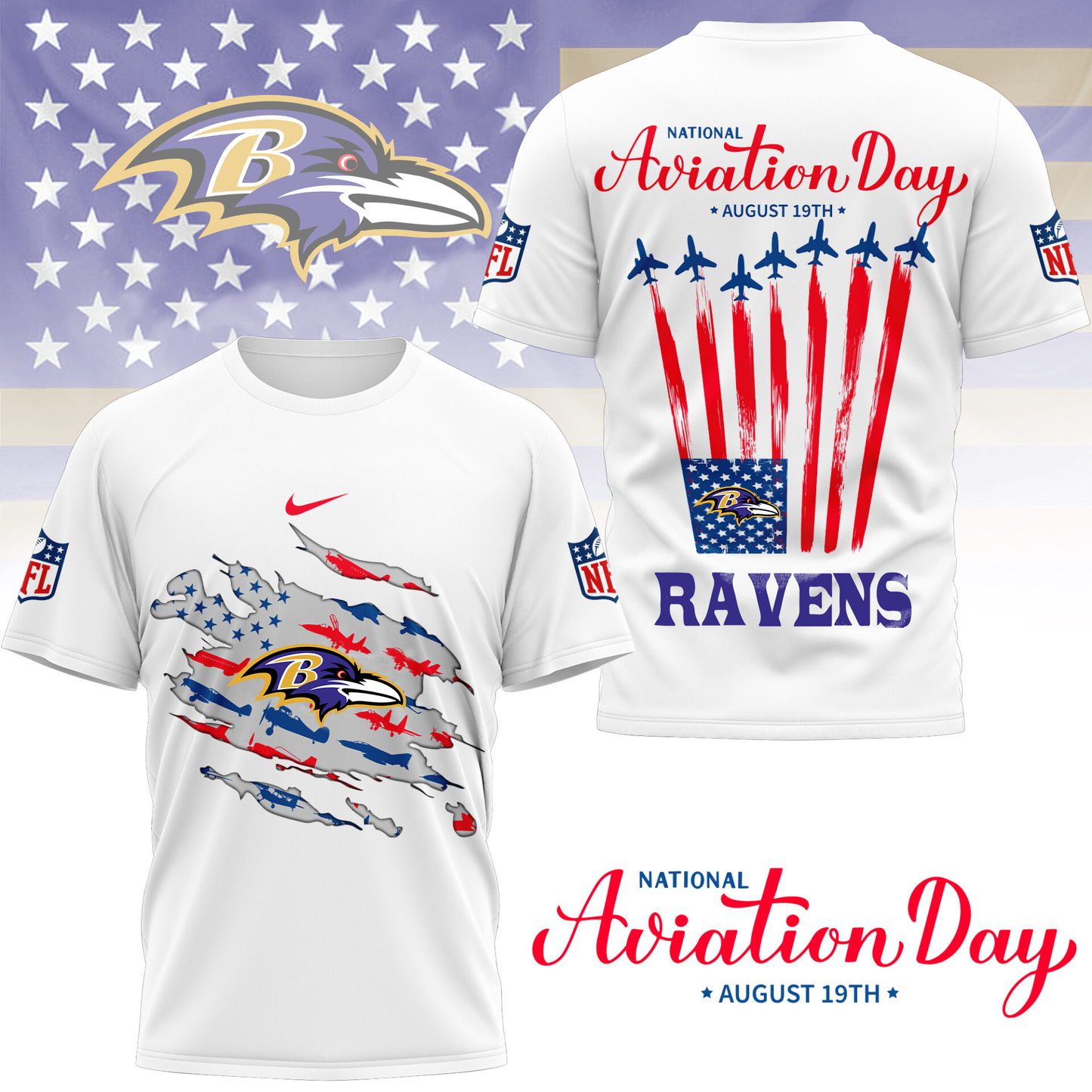 BR Premium National Aviation Day 3D Shirt DDT TTV