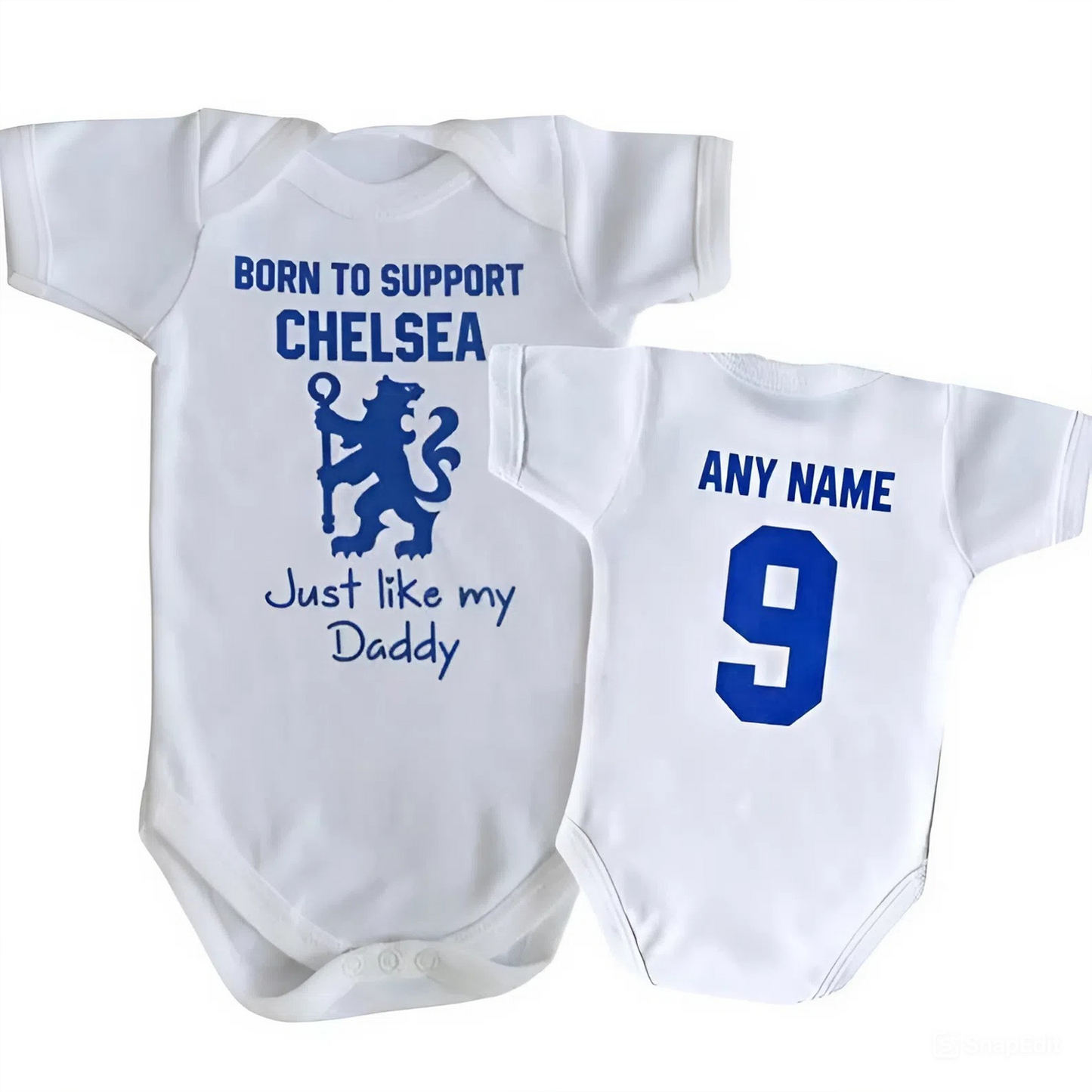 CHE F.C Soccer Jersey , Baby Rib Bodysuit Sizes V1 DATND TANTD