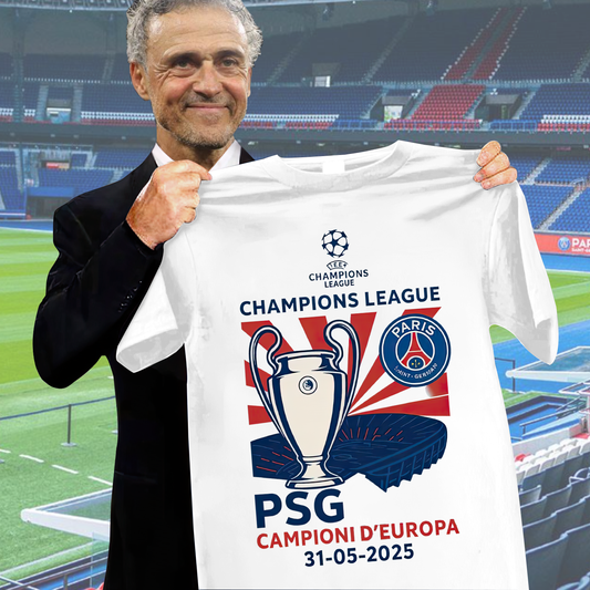 Paris SG Campioni Campioni d'Europa 2025 Shirt DDTCTND