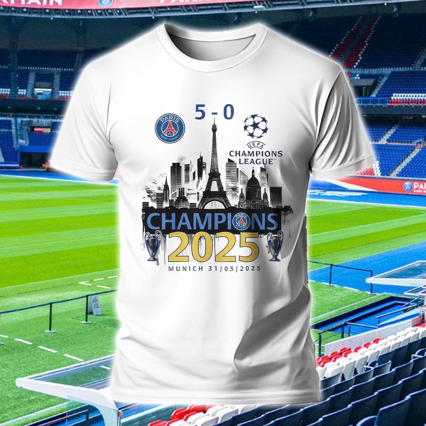 Paris SG Champions League Winner 2025 Shirt DDTCTND