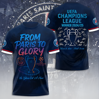 Paris SG UEFA Champions League Champions V37 Shirt DDTNTL